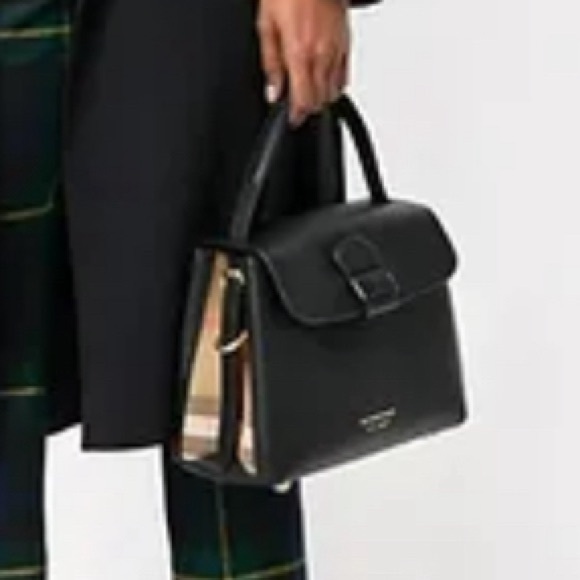Burberry Derby leather/house/check satchel - Picture 2 of 16